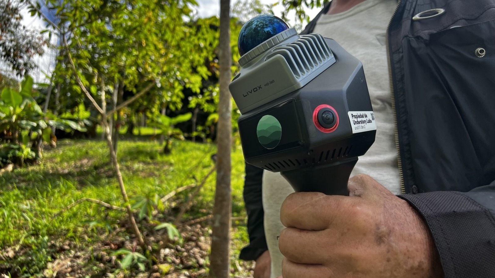 A multi-sensor rig built for the forest